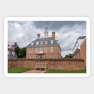 Governor's Mansion in Colonial Williamsburg, Virginia Sticker